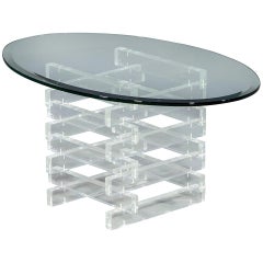 Vintage Acrylic Stacking Design Side Table