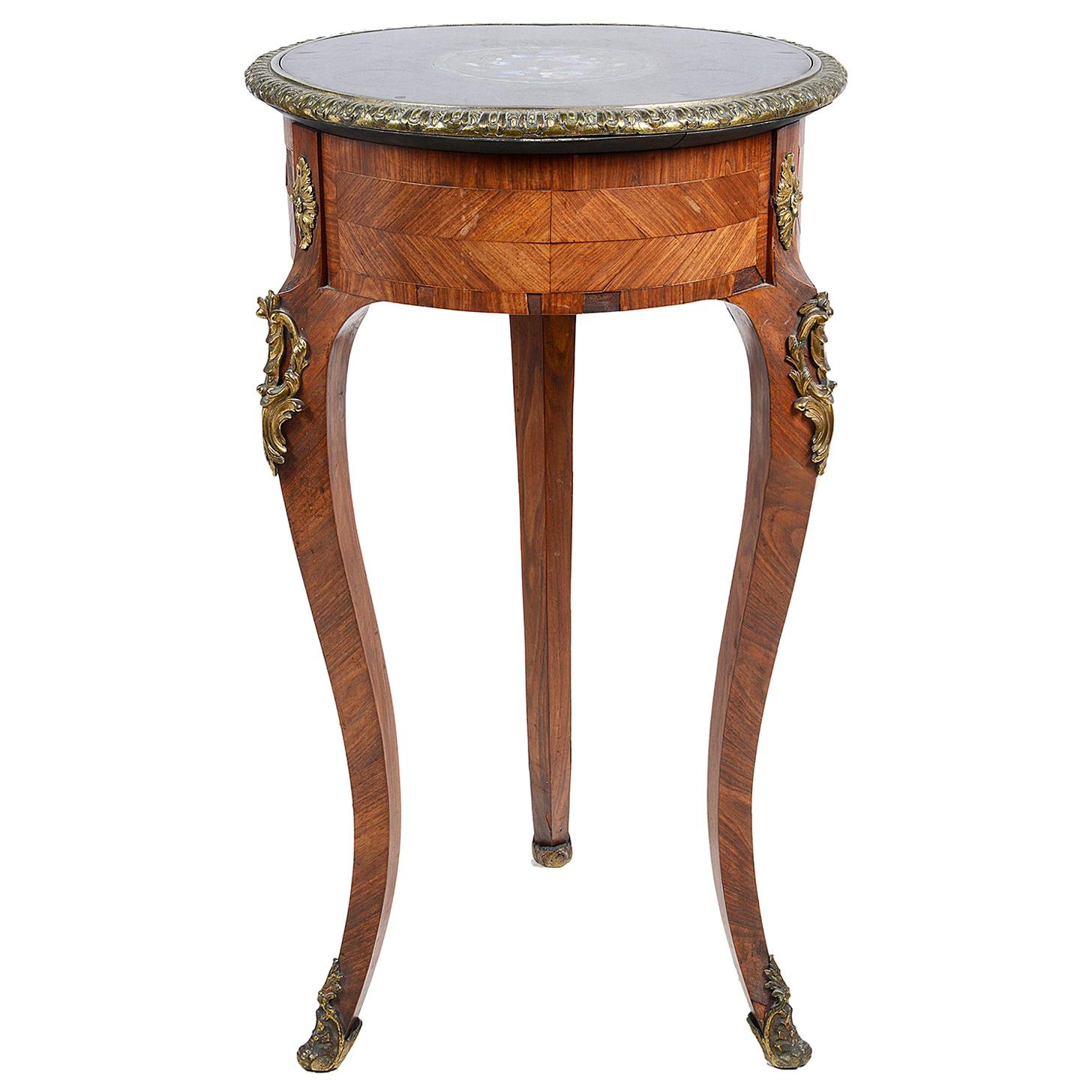 19th Century Micro Mosaic Side Table