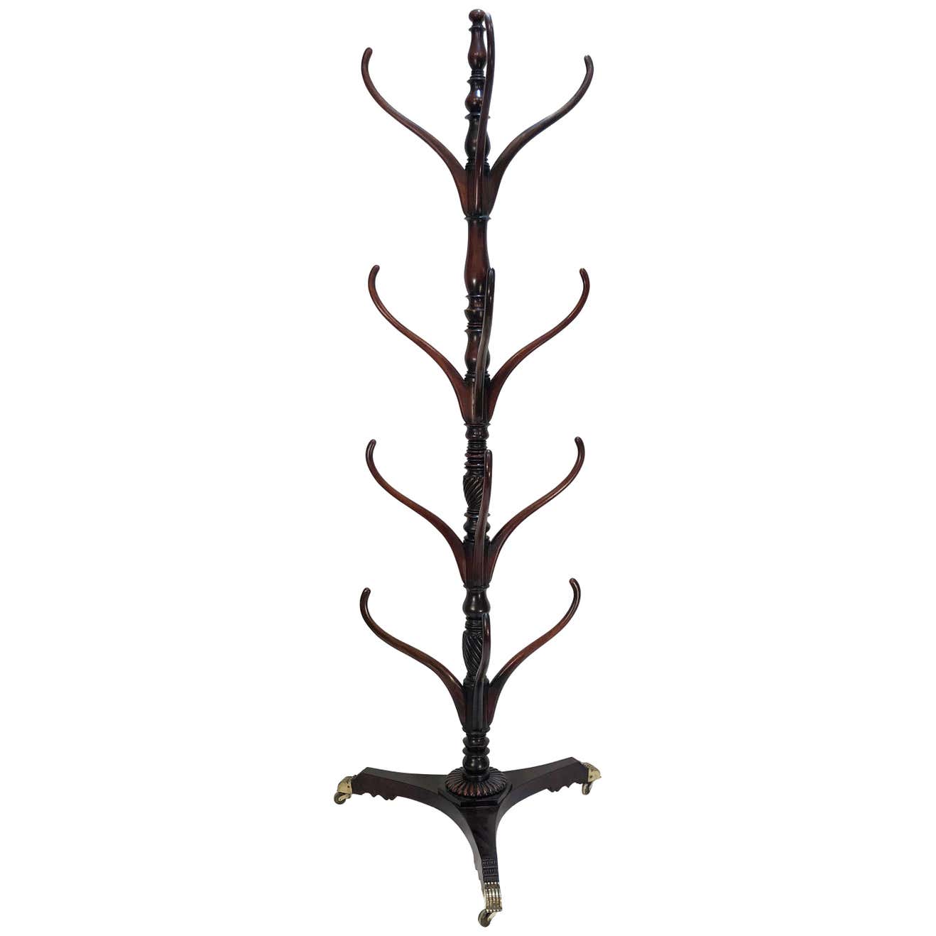 Mahogany High Style Caribbean Regency Hat Rack, 1810-1820 at 1stDibs ...