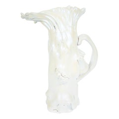 White Pearl Pitcher I Glass Sculpture by Fredrik Nielsen