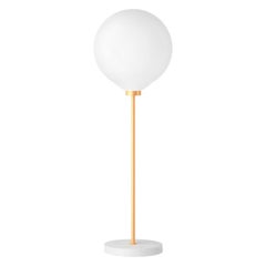 Onis, Contemporary Table Lamp, Brass and Marble 'White'