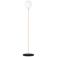 Onis, Contemporary Floor Lamp, Brass and Marble 'Black'