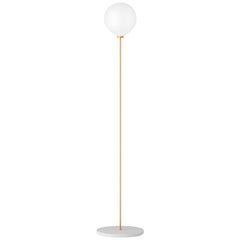 Onis, Contemporary Floor Lamp, Brass and Marble 'White'