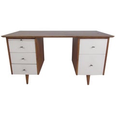 Midcentury Paul McCobb Double Pedestal Desk