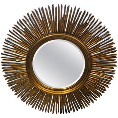 Sunburst Gold Finished Mirror