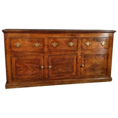 Antique West Country Oak Dresser Base or Sideboard