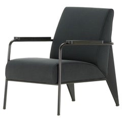 Vitra Fauteuil De Salon Armchair in Black by Jean Prouvé