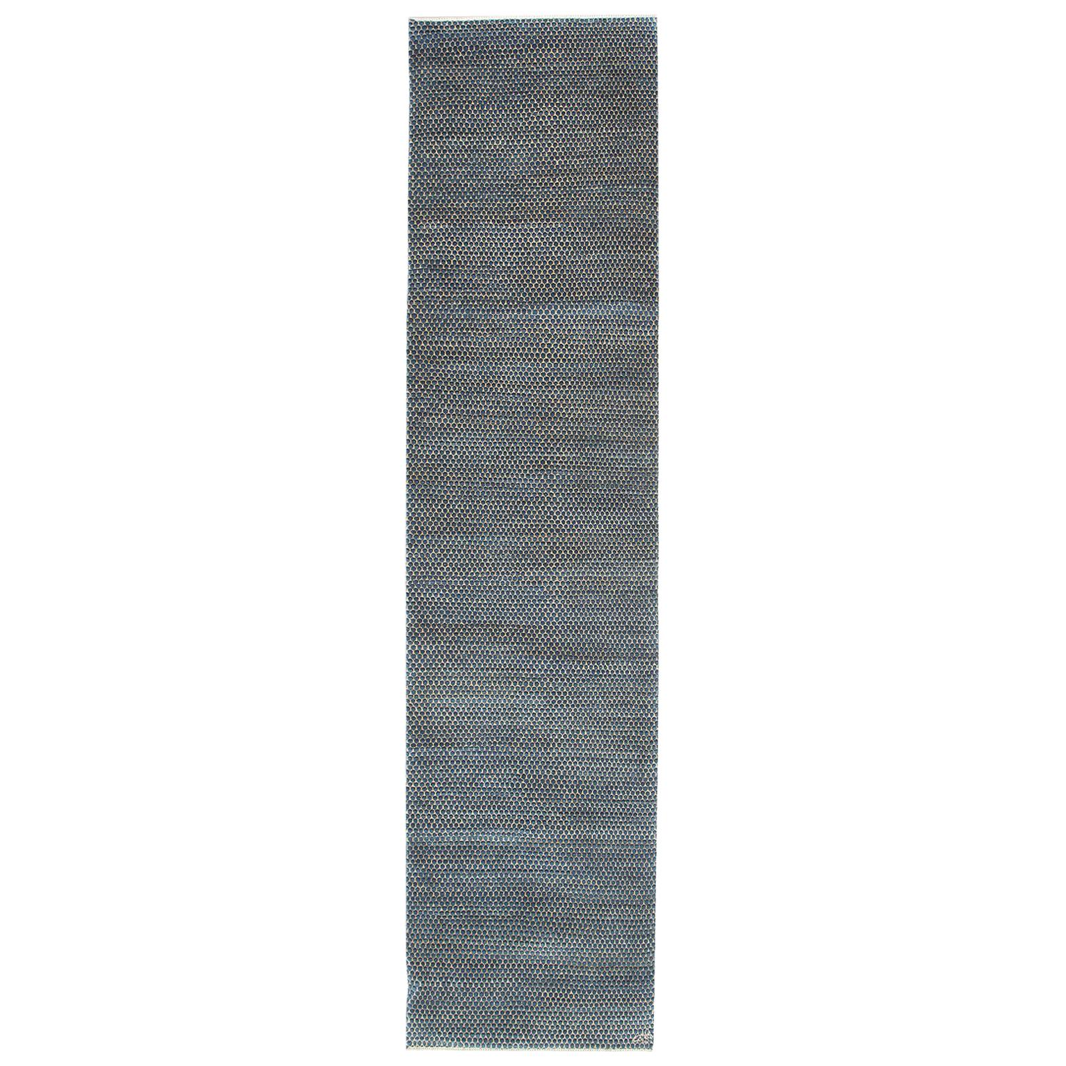 Tapis de course persan contemporain en laine, Orley Shabahang, 3' x 12' en vente