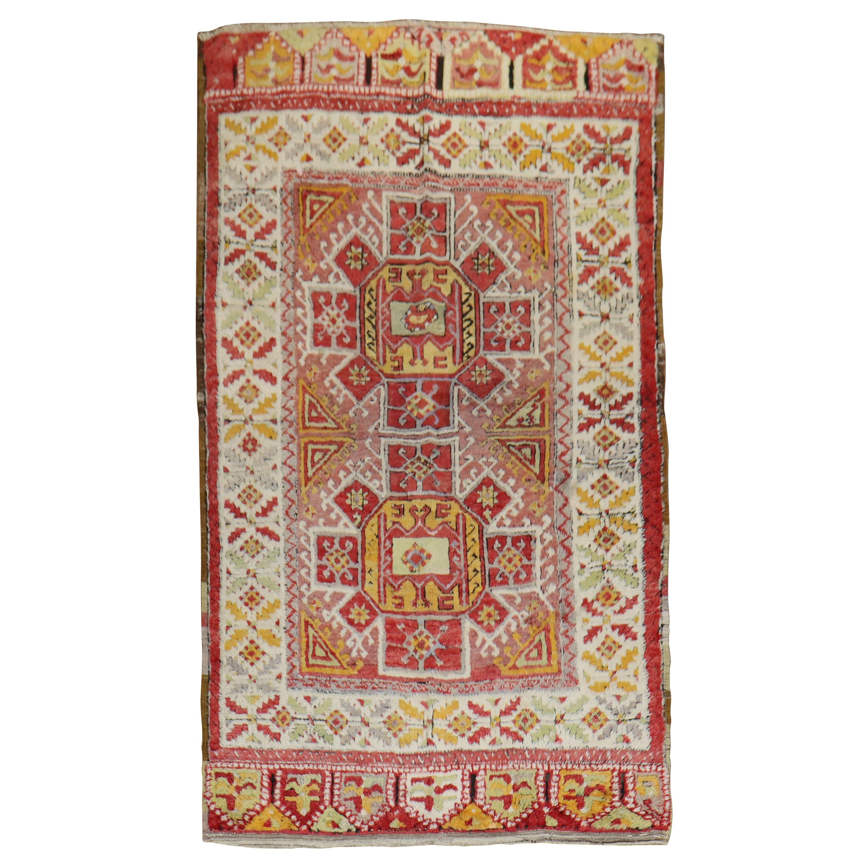 Colección Zabihi Preciosa Alfombra Konya Turca Antigua