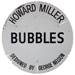 1960s Howard Miller George Nelson Bubble Sign Advertising Display Store UFO Lamp