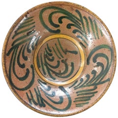 Antique Guatemalan Majolica Ceramic Plate