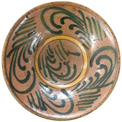 Antique Guatemalan Majolica Ceramic Plate
