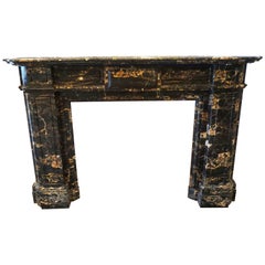 Nero Portoro Marble Mantel