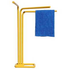 Vintage Bright Yellow Towel Rack, 1980s, France