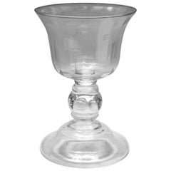 Modern Glass Compote or Candleholder
