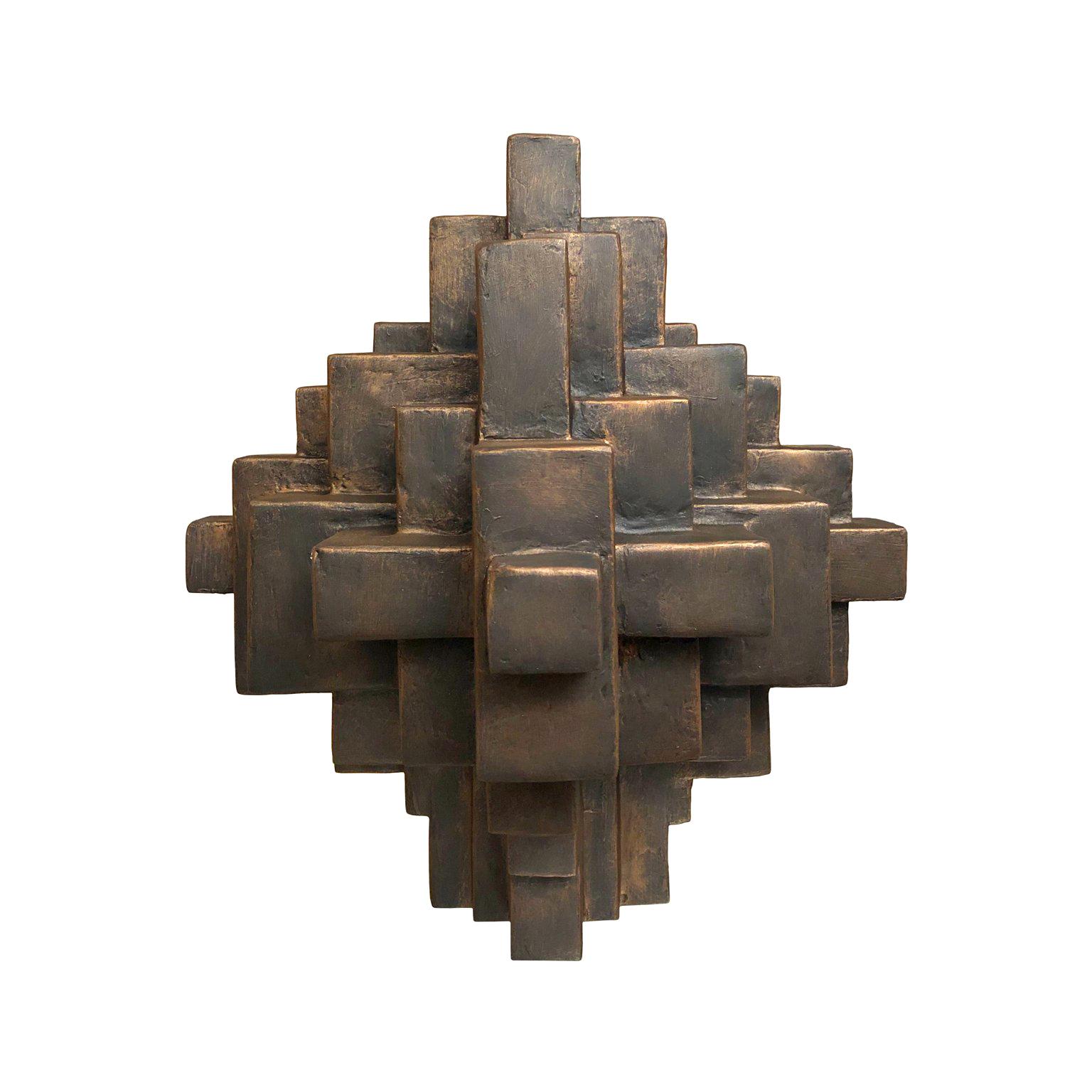 "Composition 11.1" Table Sculpture in Bronze Finish by Dan Schneiger For Sale