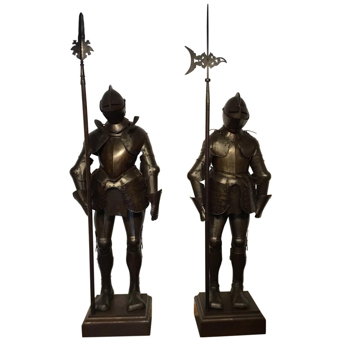 Magnificent Pair of 19th Century Suit of Armour in the 16th Century Style For Sale