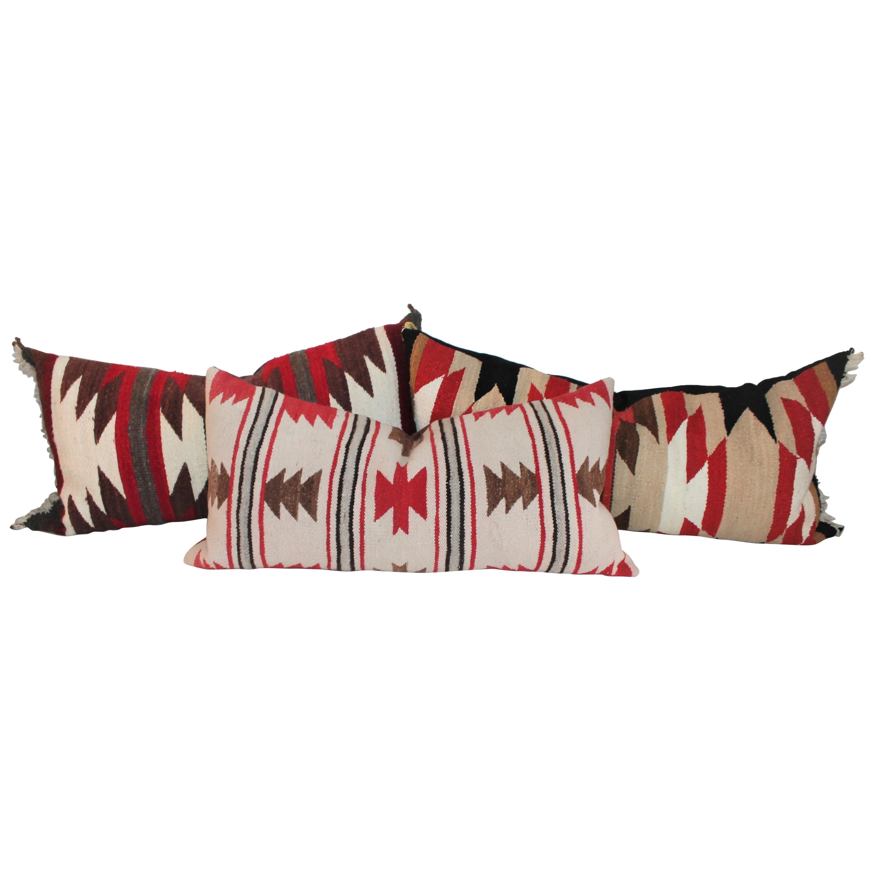 Navajo Indian Saddle Blanket Pillows at 1stDibs