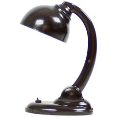 Table Lamp by Eric Kirkman Cole in Dark Brown Bakelite, Model 11126, UK 1930s