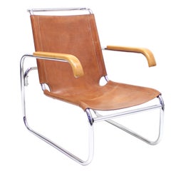 Vintage Early B35 Chair by Marcel Breuer for Thonet, 1930s