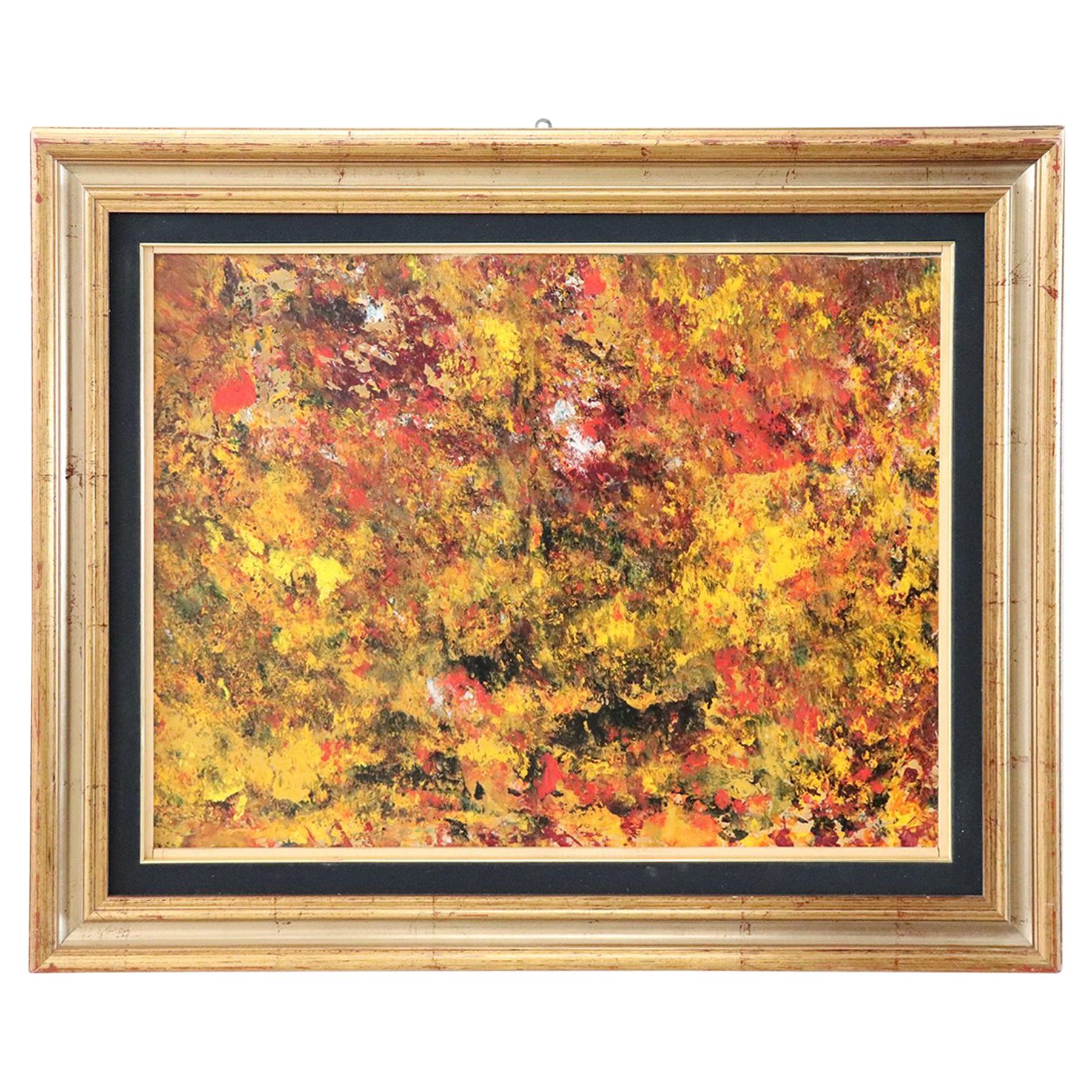 Mixed Technique Painting on Board Title "Autumn", 2012