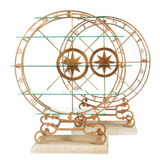 Zodiac Signs Shelves Set of 2 For Sale at 1stDibs