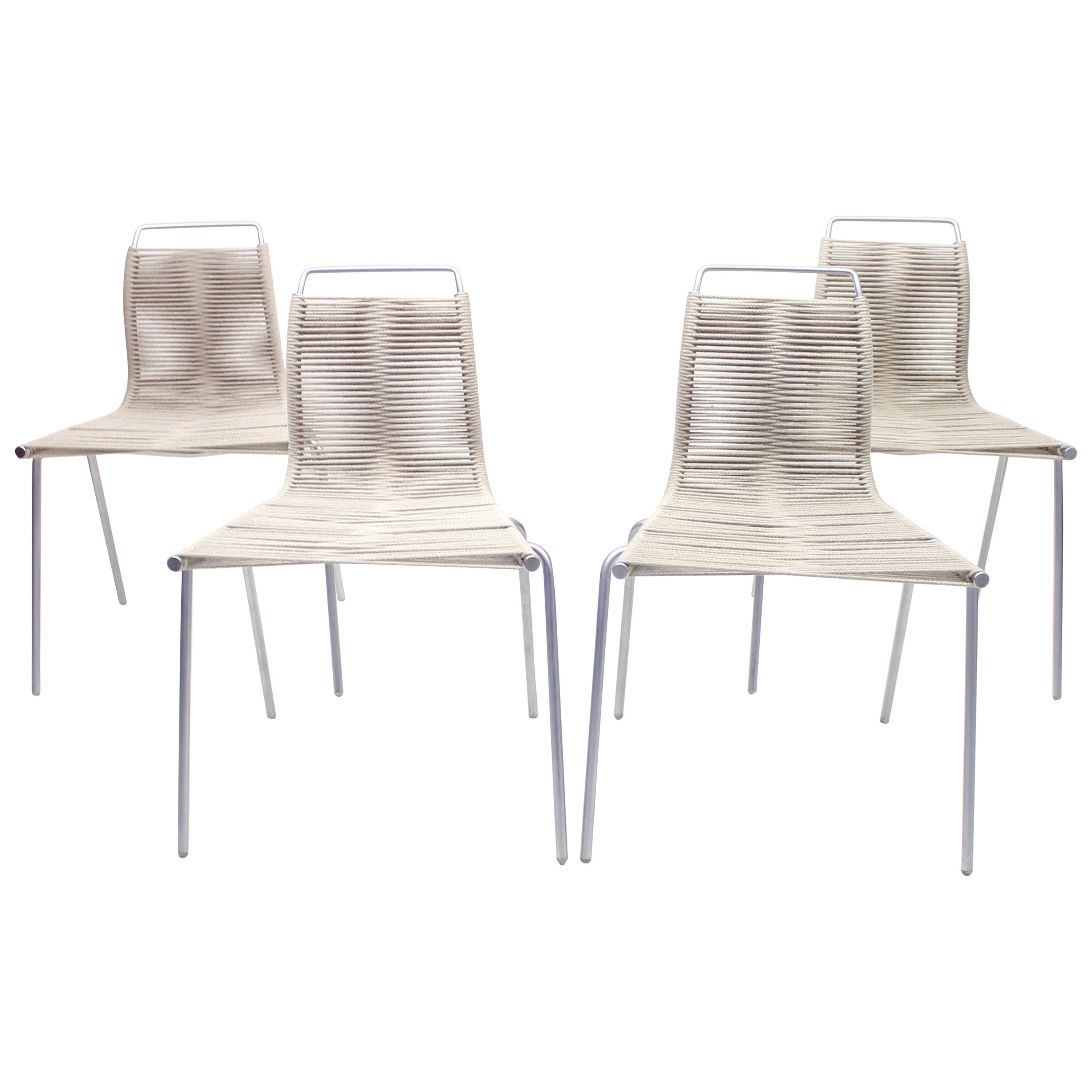 PK1 Chairs by Poul Kjærholm for Thorsen Møbler, Set of 4