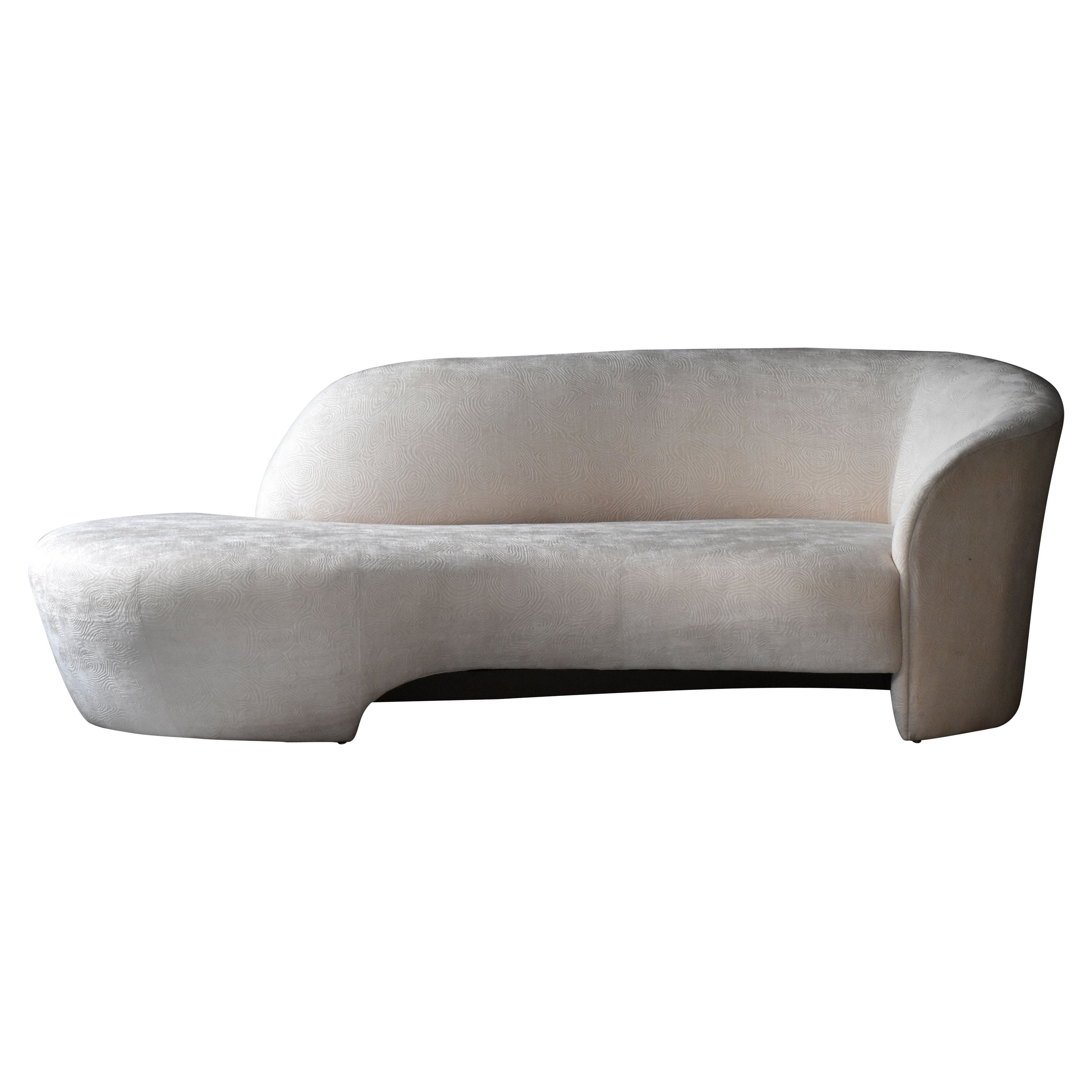 Vladimir Kagan Organic Sofa Original Off White Fabric Weiman America 1980s