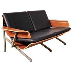Rare Cornelis Zitman Two-Seat Leather Sofa, 1964 1