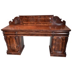 Fine Quality Mid-19th Century Mahogany Pedestal Sideboard