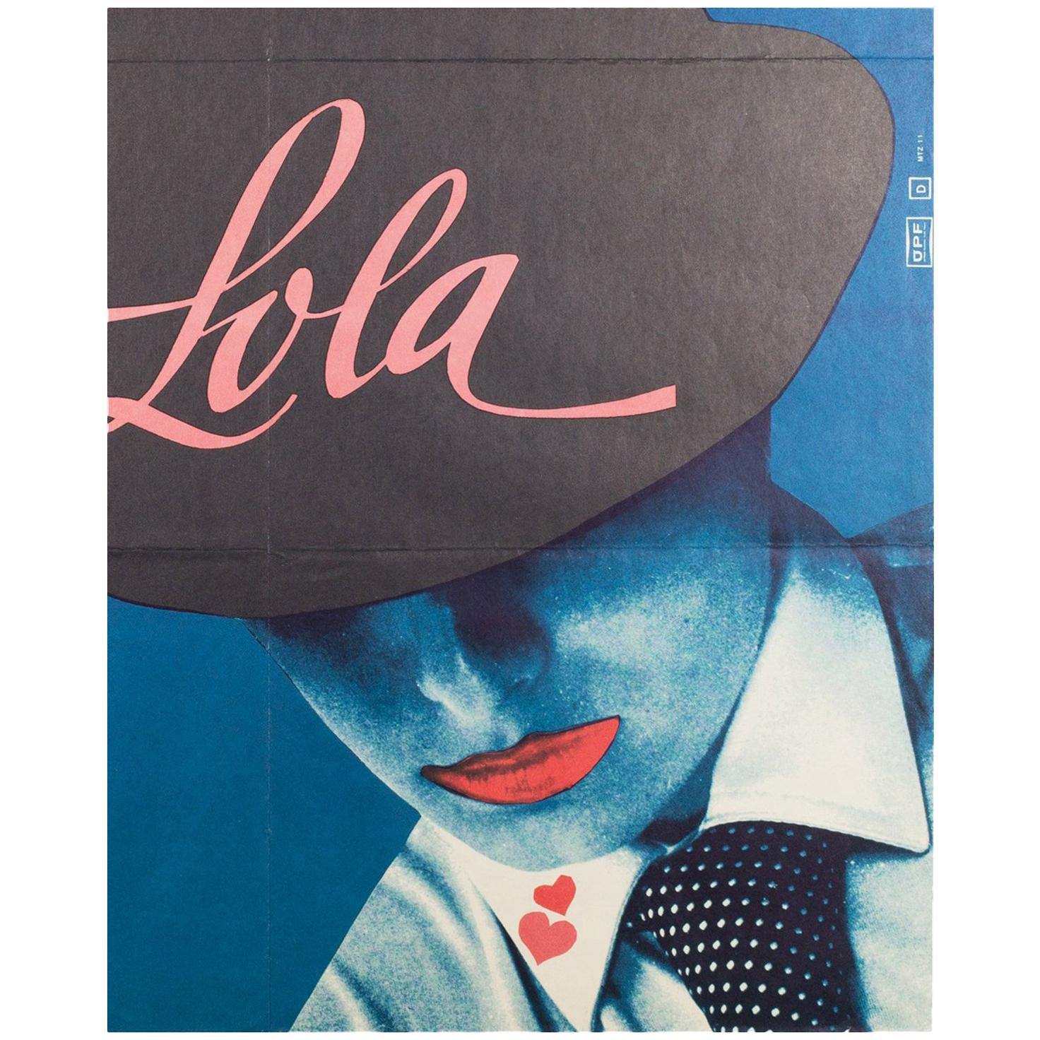 Lola Czech Film Movie Poster, Vratislav Seccik, 1983 Vintage Rare