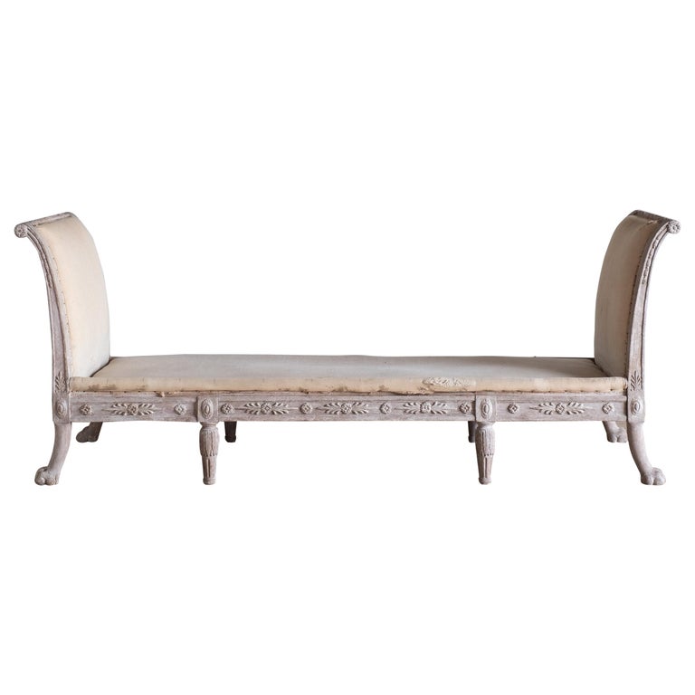 Swedish Empire daybed, ca. 1820, offered by D.Larsson Interior & Antikhandel AB