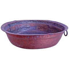 18th Century French Copper Bowl or Pan