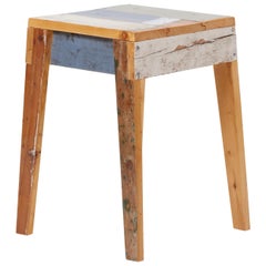 Lacquered Oak Stool by Piet Hein Eek