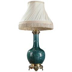 Theodore Deck Porzellanvase als Lampe montiert