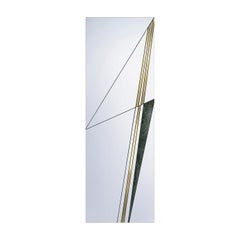 Via III Mirror with Brushed Brass by Atlas Project
