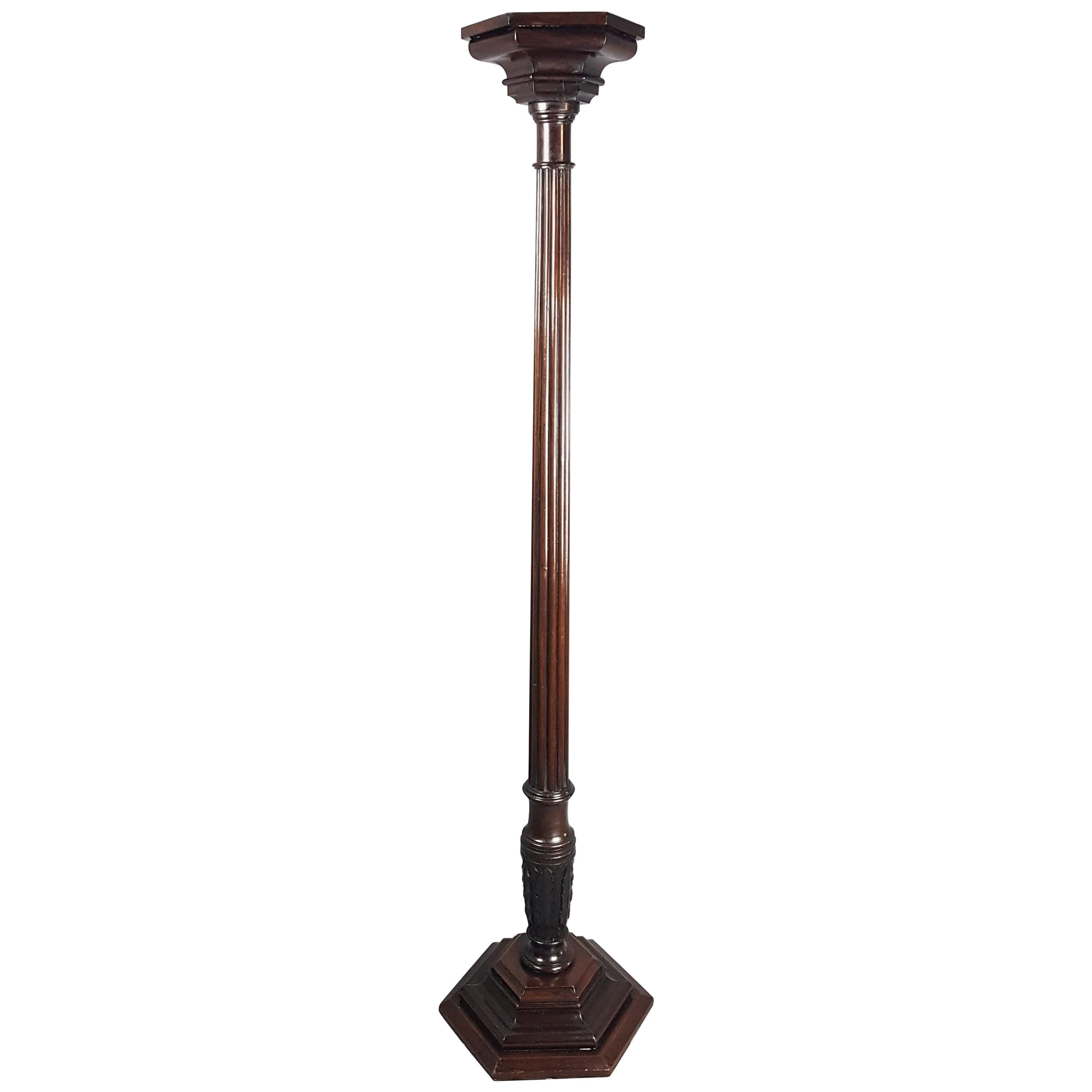 Late 19th Century Mahogany Torchère For Sale