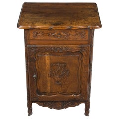 French Louis XV Style Carved Oak Small Cabinet Jelly Cupboard