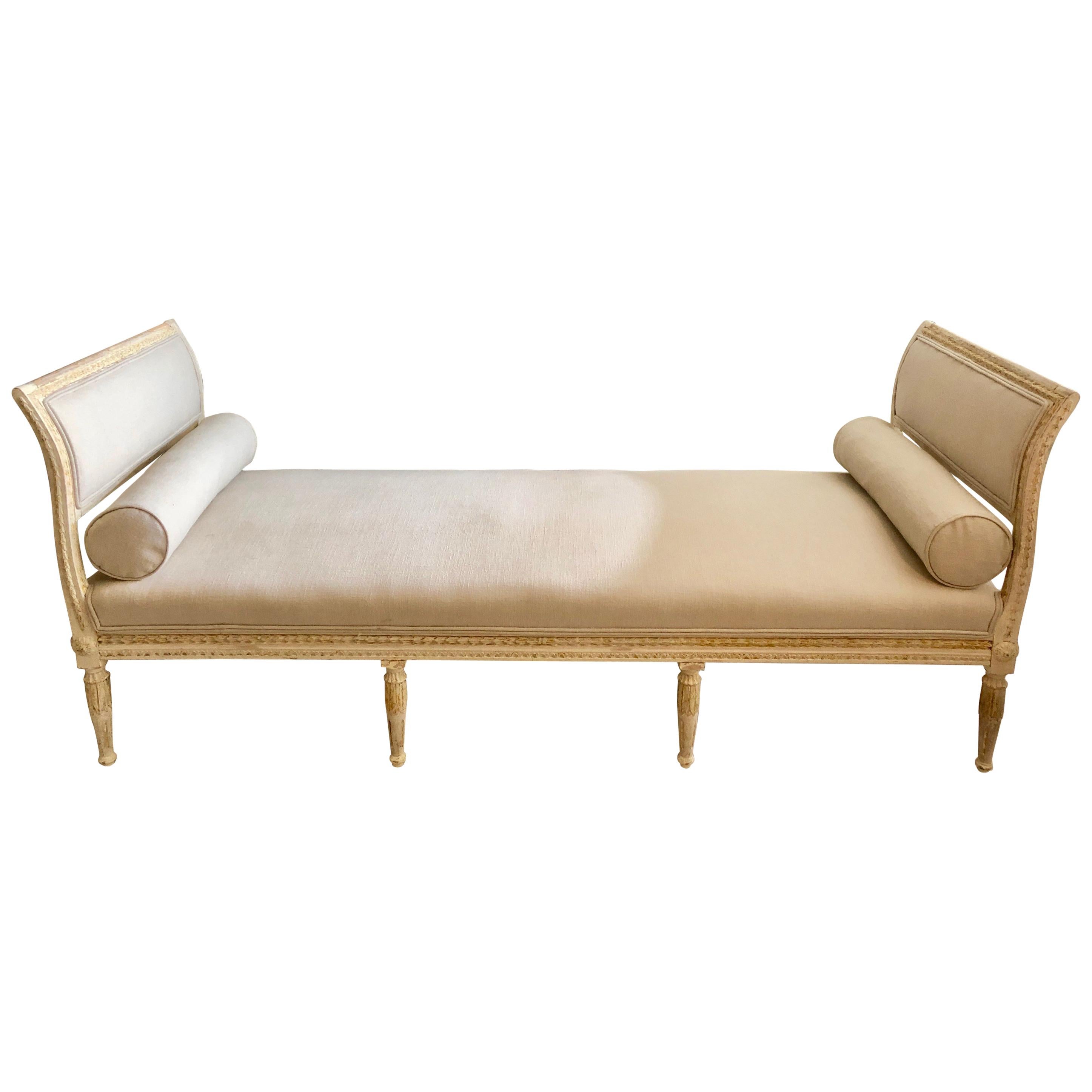 19th Century Swedish Gustavian Style Settee/Daybed