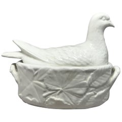Vintage White Dove Tureen