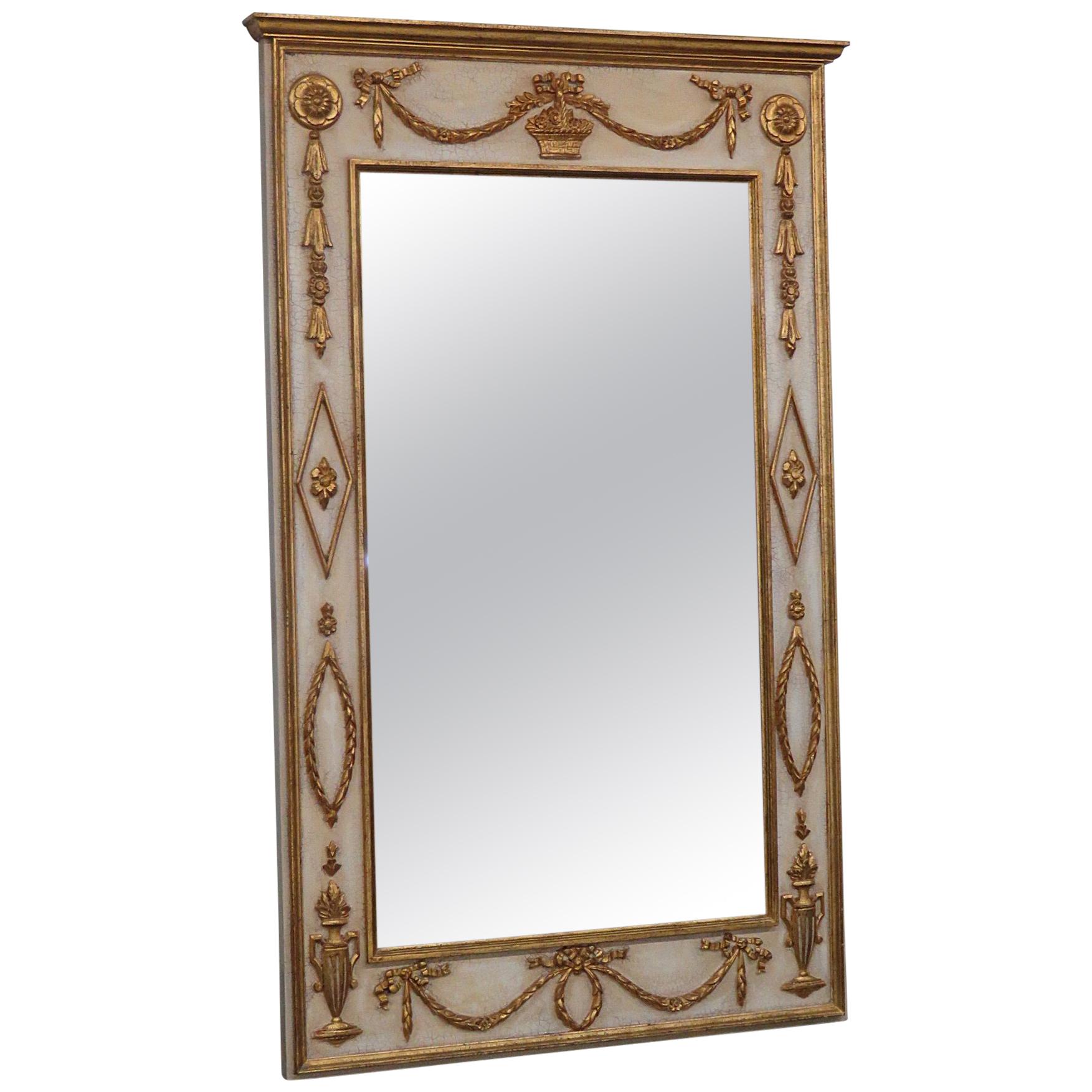 Italian Regency Style Parcel-Gilt Wall Mirror