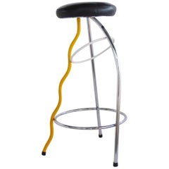 1980s Memphis Duplex Bar Stool by Javier Mariscal