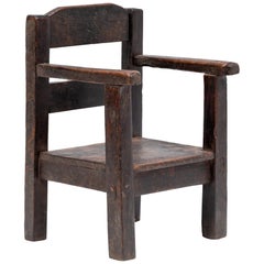 Antique Early 20th Century Guatemalan Child's Chair