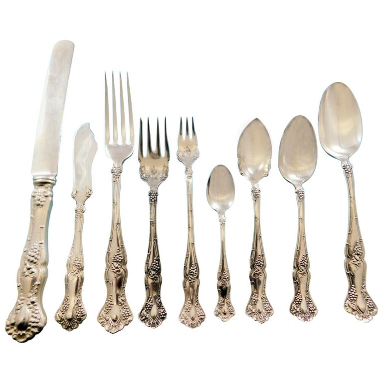 72 piece set of Eternally Yours Rogers Bros,1847 silverplate silverware,wit...