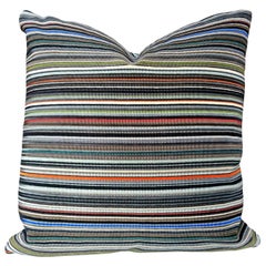 Custom-Made Pillow in Paul Smith Striped Cotton Fabric