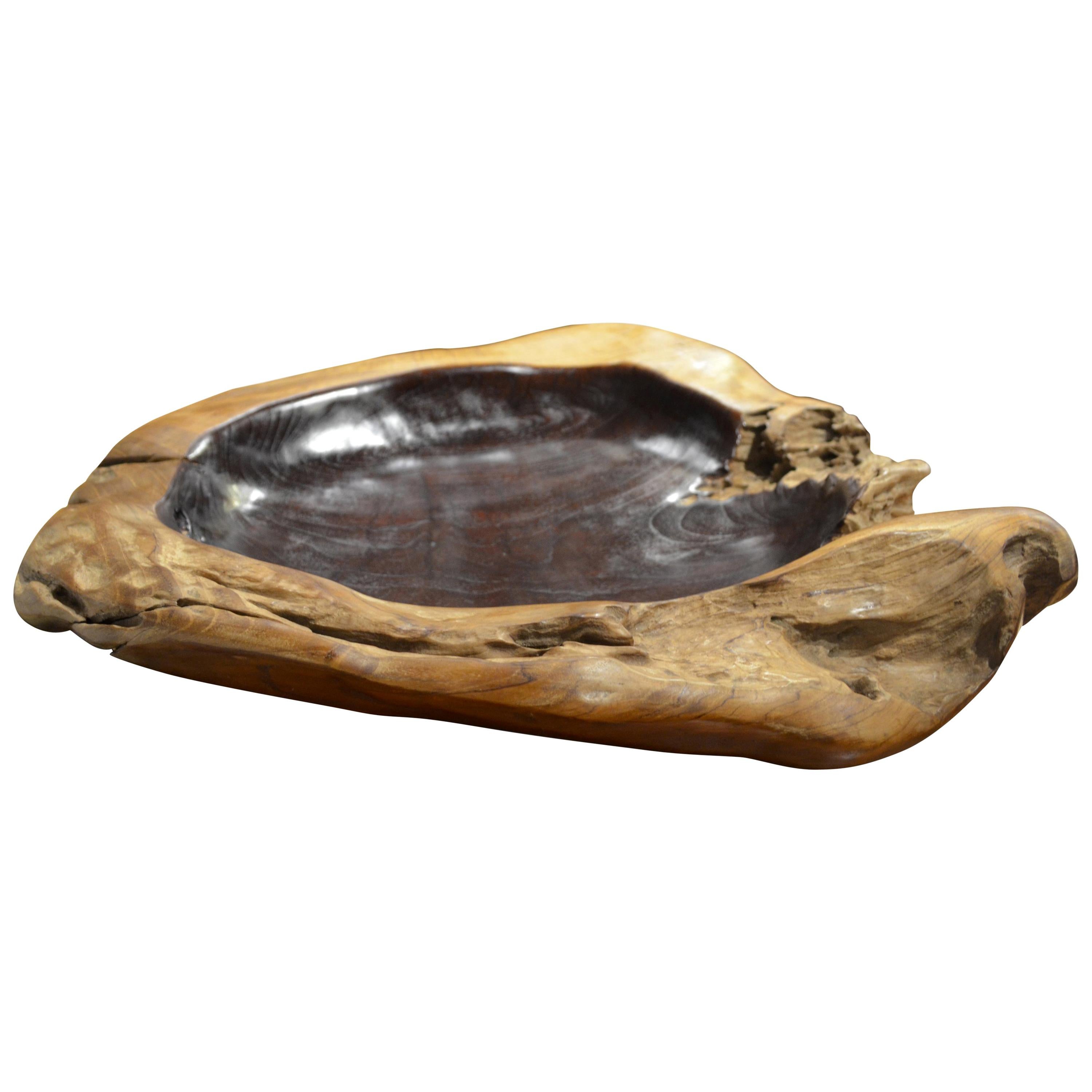 Andrianna Shamaris Organic Teak Wood Vessel