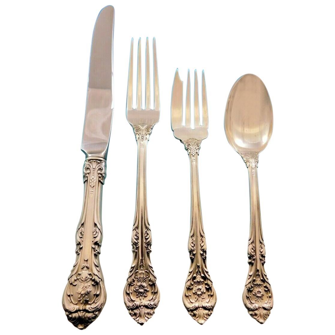 King Edward by Gorham Sterling Silver Flatware Set for 12 Service 58 Pieces For Sale at 1stDibs king edward silverware set