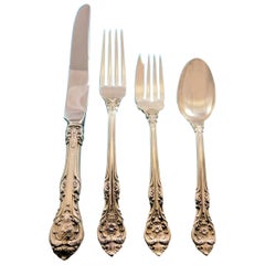 King Edward by Gorham Sterling Silver Flatware Set for 12 Service 58 Pieces