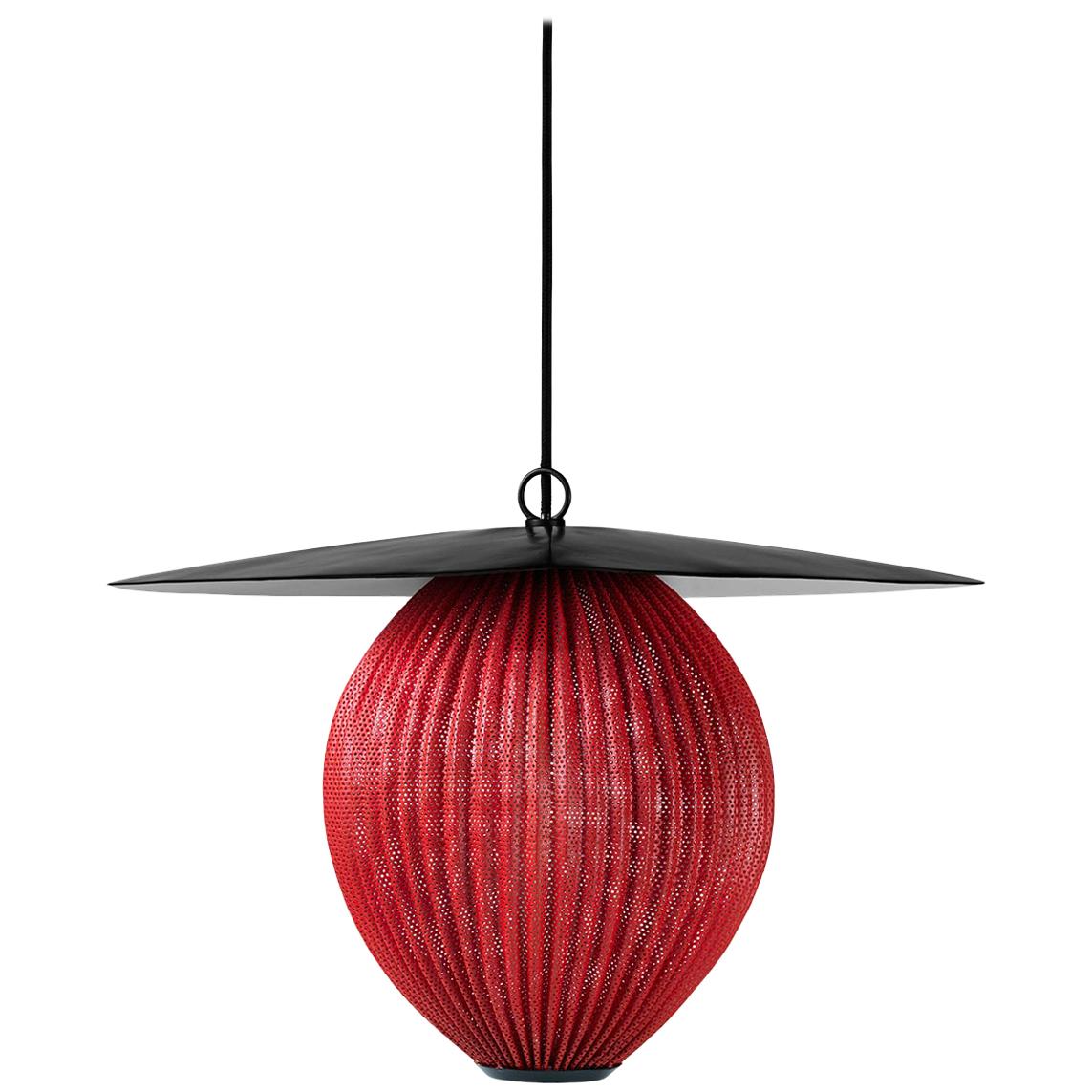 Satellite Pendant, Medium, Red