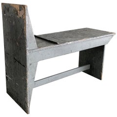 Industrial Wooden Artist Bench